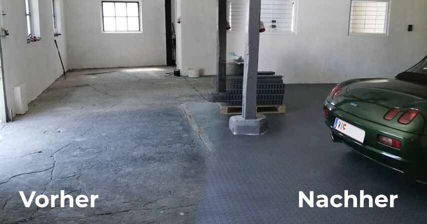 Extremer Betonboden in Garage reparieren (Villach / KTN) - easyfloor