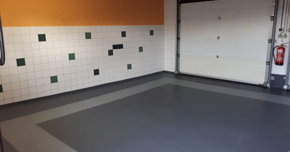 Garagenboden über Fliesen - easyfloor
